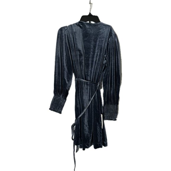 Bernie Velour Dress that features a faux-wrap silhouette and a soft velvet fabri - Picture 3 of 4